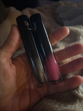 Black moon lipstick castle and nightmare— Pink & gray Shimmer